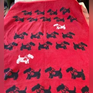 Biederlack | Vintage | Fleece Blanket | Scottie Dog | Very Good Condition